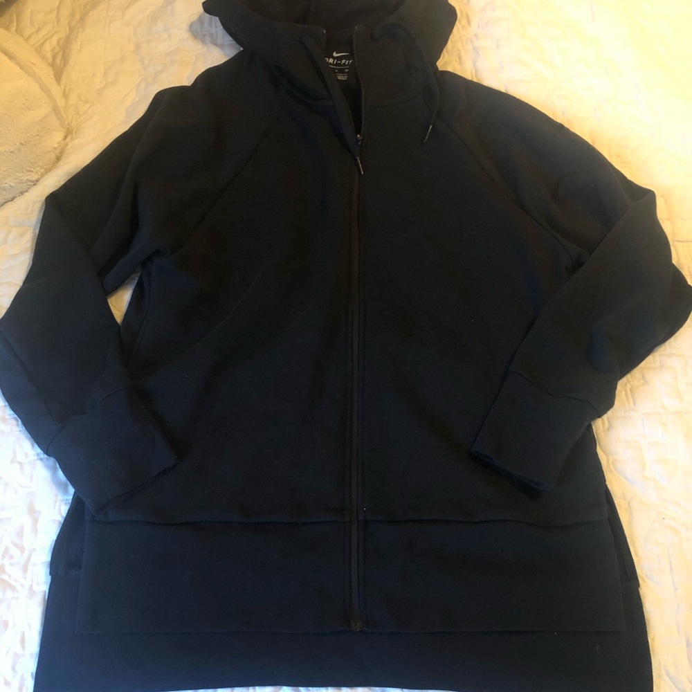 NWOT Nike men’s small black hoodie full zip up
